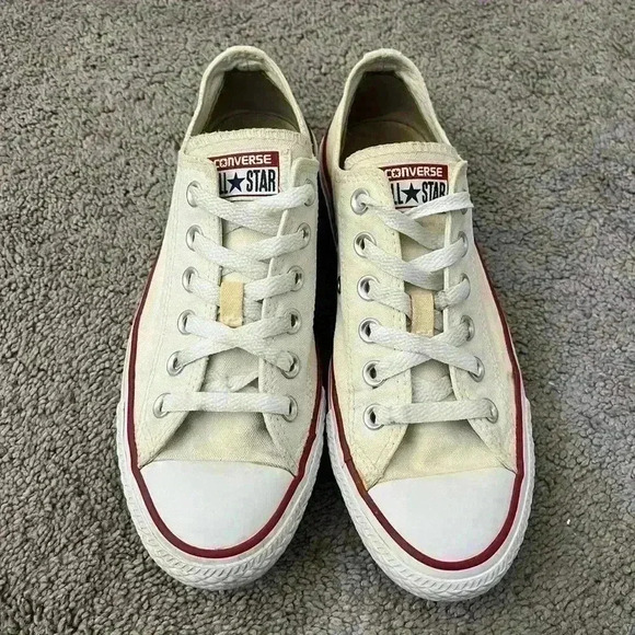 low-cut, white converse women's size 7 - Picture 1 of 11